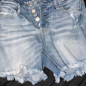 High rise Jean Shorts
